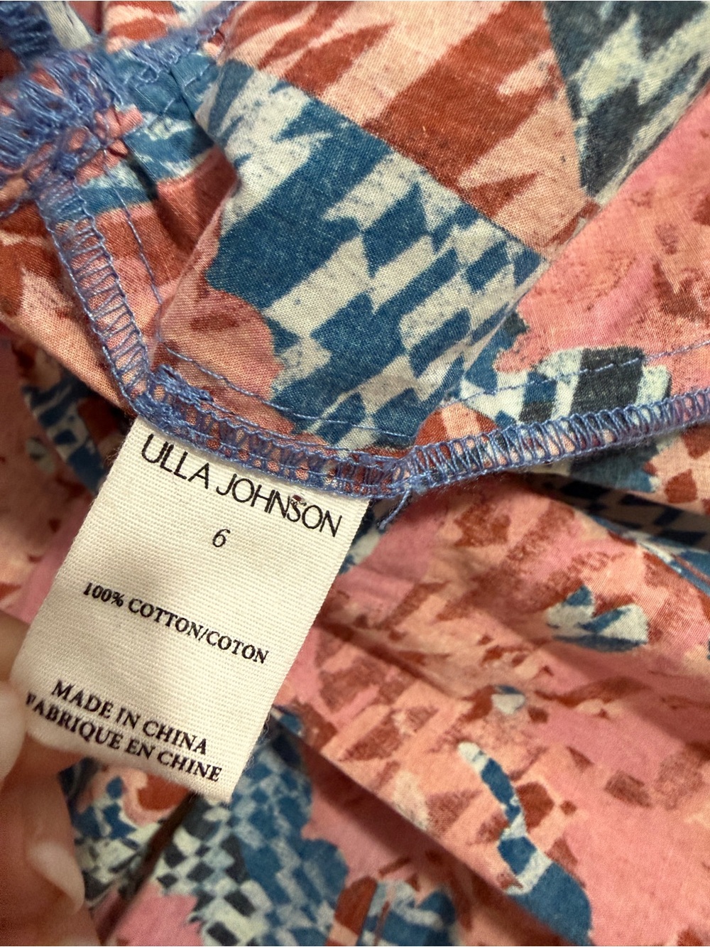 Ulla Johnson Beatrix Prism Floral Maxi Dress Size 6 Belted Ruffle Boho Luxury - Picture 9 of 16